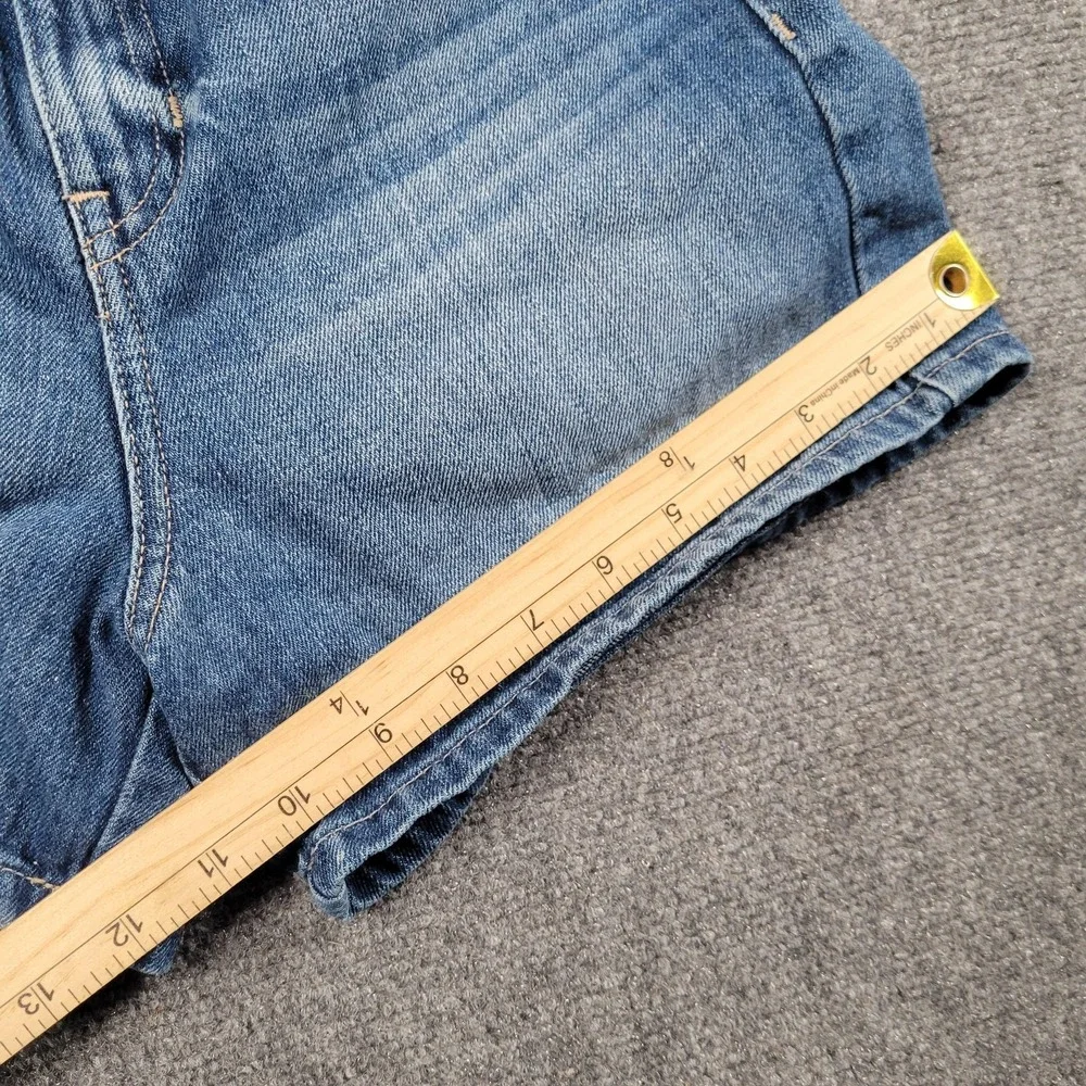 Guess Medium Blue High-Rise Denim Shorts - Picture 6 of 9
